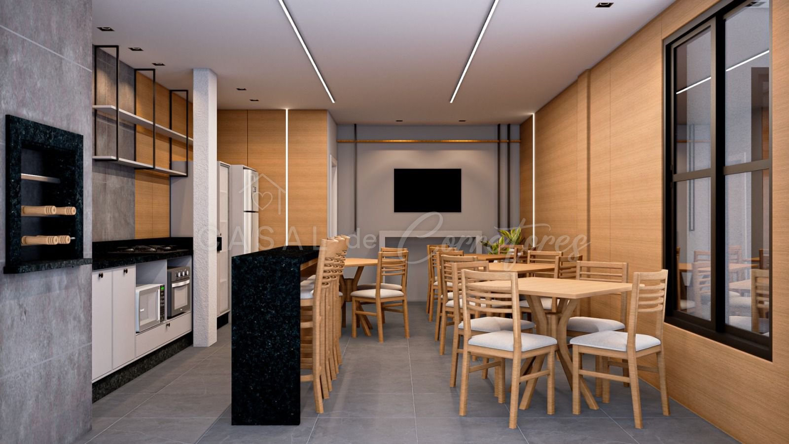 Apartamento térreo mobiliado e decorado
