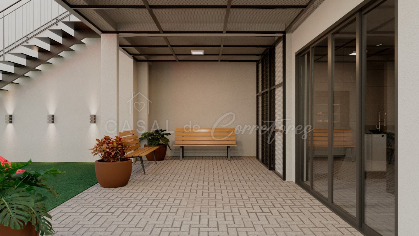 Apartamento térreo mobiliado e decorado